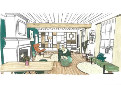 dessin architecte d'intérieur
