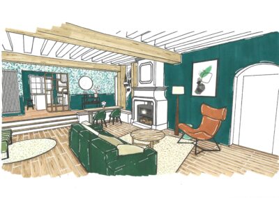 dessin architecte d'intérieur