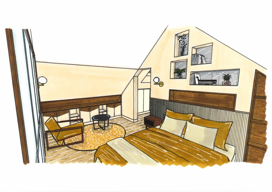 dessin architecte d'intérieur