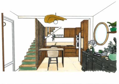 dessin architecte d'intérieur