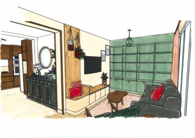 dessin architecte d'intérieur